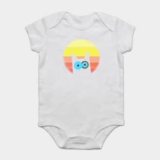 Chopin the cat (sunset) Baby Bodysuit